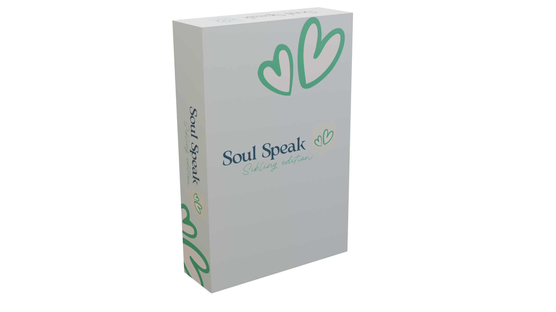 Front face of Soul Speaks Siblings Edition card deck, on a transparent background